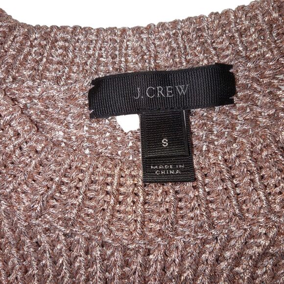 J.Crew Sweater Womens Size small pullover Sweater Metallic Knit - Picture 6 of 6
